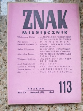 Znak miesięcznik nr 113 Filozofia