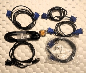 Kabel Sygnałowy DVI - DVI - 6 SZTUK + gratis