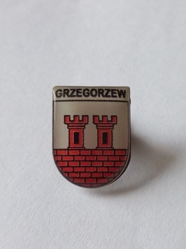 Herb gmina Grzegorzew przypinka pin odznaka wpinka