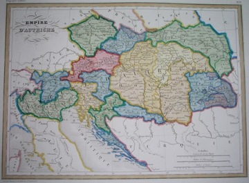 1838 ORYGINAŁ mapa GALICJA RZESZÓW KRAKÓW LWÓW