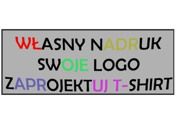 Koszulka z własnym logo lub nadrukiem