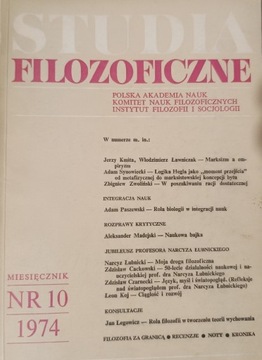 Studia filozoficzne 10/1974