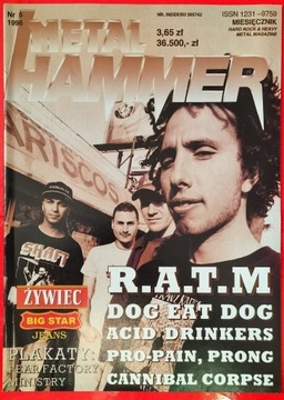 Metal Hammer 5/1996 - nówka, plakaty!!!