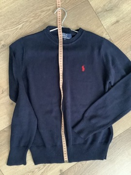 SWETER POLO RALPH LAUREN r.m r.152 granatowy bdb