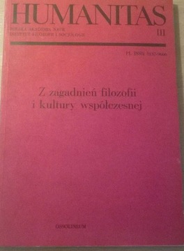 Humanitas Z zagadnień filozofii Filozofia Kultura