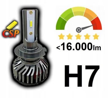 Najlepsze LED H7 CSP 16.000Lm Bardzo Mocne CANBUS