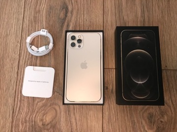 iPhone 12 pro 128gb Gold, Stan Idealny!! + 8 etui 