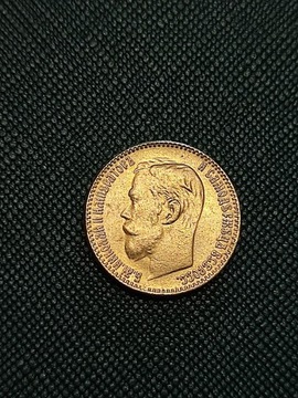 5 rubli 1906 rok ruska moneta Rosja wykopki monet