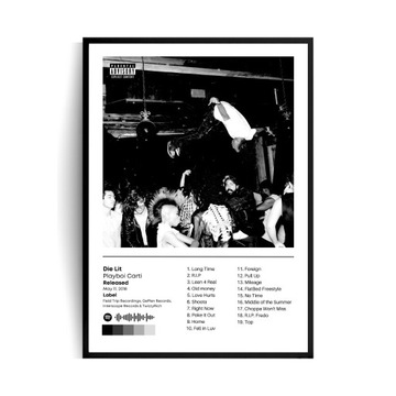 Plakat w ramce A4 Playboi Carti Die Lit 21x30cm