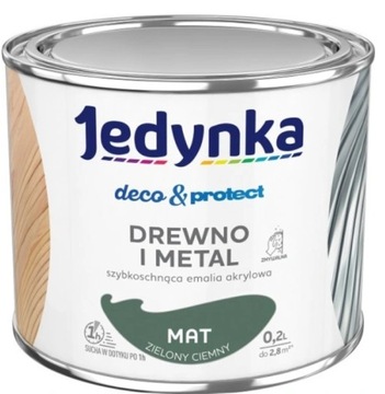 Jedynka Deco&Protect Mat Zielony Ciemny 0,2L