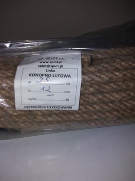 Lina Splot konopna jutowa fi 12/25m