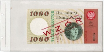 1000 zł. 29 października 1965 r. WZÓR UNC seria S