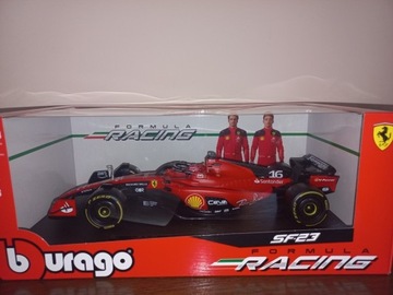 Bburago bolid F1 Ferrari SF23,C.Leclerc,skala 1:18