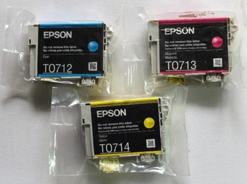 Oryginalne tusze Epson T012,T013,T014