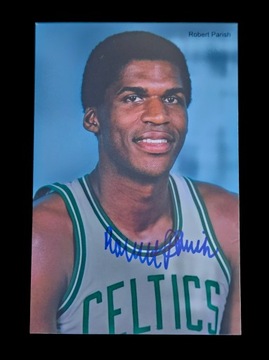 Robert PARISH - fotografia AUTOGRAF 4x Mistrz NBA