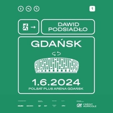 2 bilety Dawid Podsiadło Polsat plus arena 1.06.24