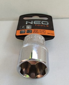 NASADKA 22 mm 1/2" 6 kątna Cr-V  Neo Tools