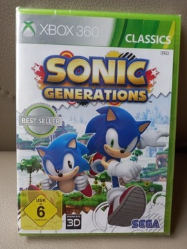 Gra Sonic Generations xbox 360 Nowa w folii !!!