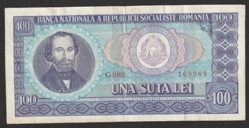 Rumunia 100 lei 1966 - N. Balcescu - G.0162