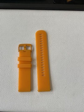 Pomarańczowy pasek do zegarka 22mm