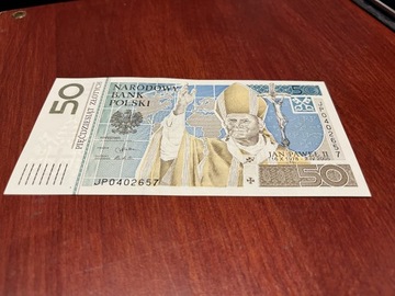 Banknot 50zl Jan Paweł II