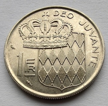 MONAKO Monaco 1 Francs 1966 ŁADNA