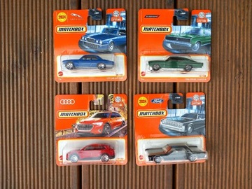 Matchbox 4 x Auta - Jaguar Audi Dodge 