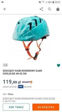 Kask rower,rolki Coolslide Elmo 48-52 cm -50%
