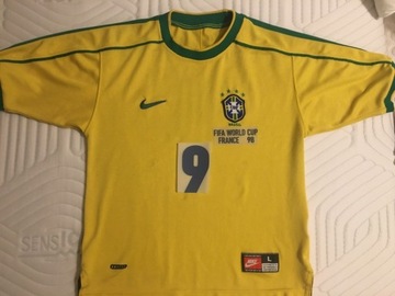 Oryg koszulka Nike Brazylia 1998 France 98 Ronaldo
