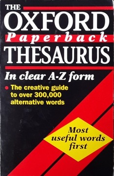 THE OXFORD PAPERBACK THESAURUS