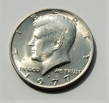 1/2 dolar 1977 D half dollar Kennedy Stan!!!