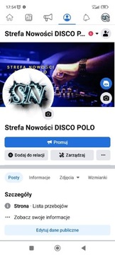 Fanpage Strefa Nowości Disco Polo 12tys fanów 