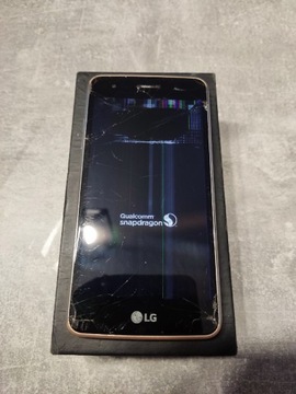 Uszkodzony telefon LG K8 2017 (M200E) kolor złoty 
