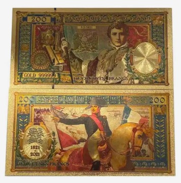 Banknoty Pozłacany Napoleon Bonaparte