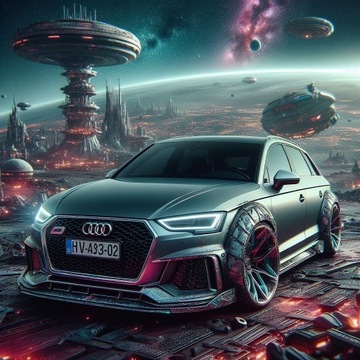 Plakat samochodu, Audi