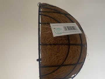 Koszyk wiszący z matą kokosową
