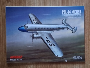 ANGRAF 151 model kartonowy samolot PZL.44 WICHER