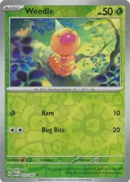 Pokemon 151 Weedle 013/165 MEW Reverse Holo