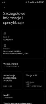 Xiaomi 13T jak nowy - 1,5 roku gwarancji 