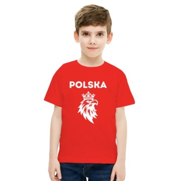 Koszulka Kibica Dziecięca Reprezentacji Polski Orzeł na EURO