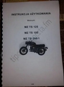 Instrukcja obsługi MZ TS125 TS150 TS250/1