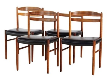 4 tekowe krzesła proj. Carl Ekstrom