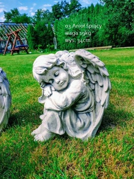 Anioł betonowy figura rzeźba ogrodowa nagrobek