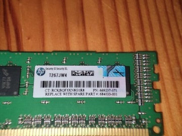 2GB  RAM DDR3 PC3-12800E do HP Microserver Gen8