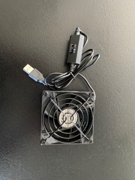 Wiatrak wentylator USB 80 mm z regulacją Elunteg
