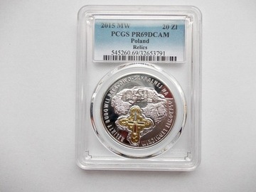 20 zł 2015 RELIKTY PCGS PR69 DCAM