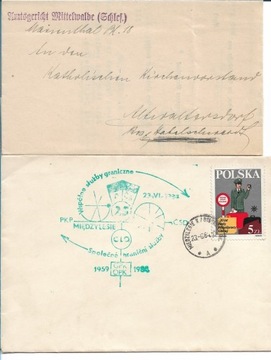 Międzylesie (Mittelwalde), list 1930 oraz 1984