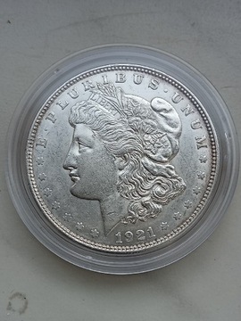 USA 1 Dollar 1921 r Morgan srebro 