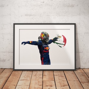 Plakat Print Formuła 1 Sergio Perez Monaco GP 2022 F1 Red Bull A3