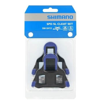 Bloki Shimano SPD SL SM-SH12 niebieskie 2°